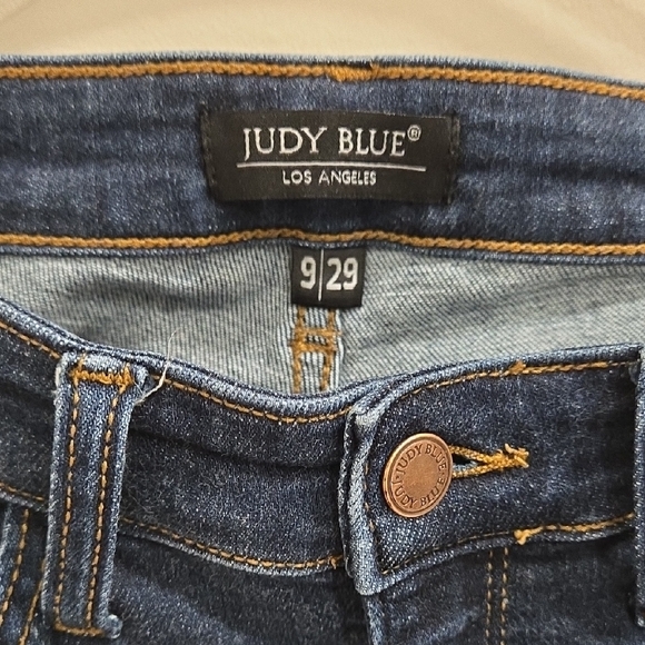 Judy Blue Dark Indigo Flare Jeans - Picture 4 of 16